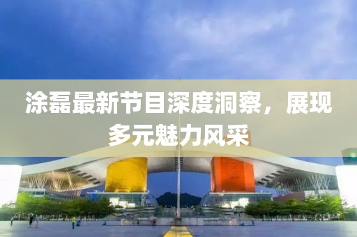涂磊最新节目深度洞察，展现多元魅力风采