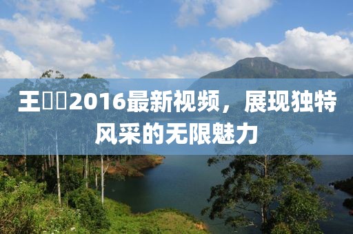 王竑锜2016最新视频，展现独特风采的无限魅力