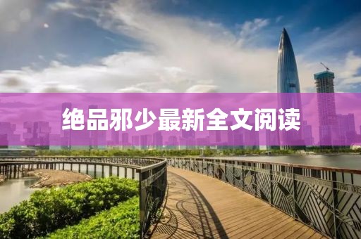 绝品邪少最新全文阅读