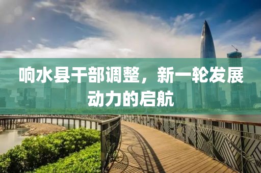 响水县干部调整，新一轮发展动力的启航