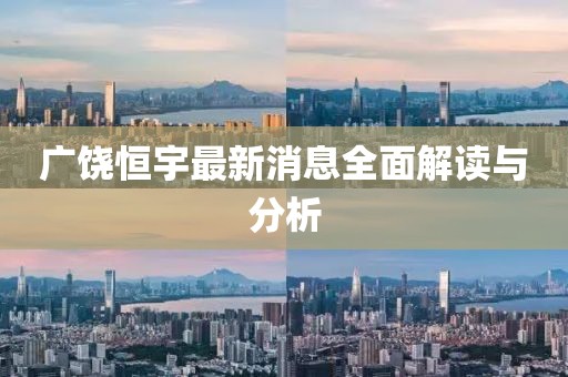 广饶恒宇最新消息全面解读与分析