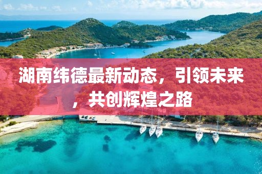 湖南纬德最新动态，引领未来，共创辉煌之路