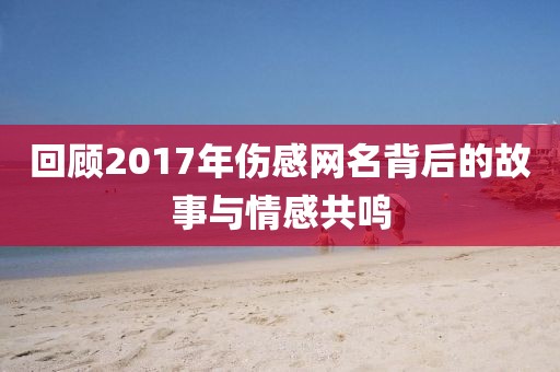 回顾2017年伤感网名背后的故事与情感共鸣